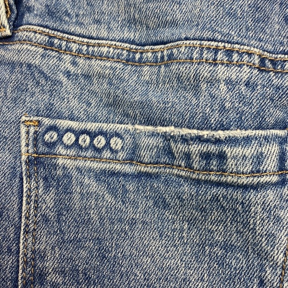 NWT Blank NYC Distressed high rise wide flare blue Jeans size 24 - Picture 5 of 12